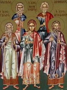Sonntag vom Reichen und vom Lazaros, Akindynos, Pigasios, Aphthonios und die übrigen Martyrer