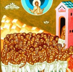 Die heiligen vierzig Martyrer von Sebasteia