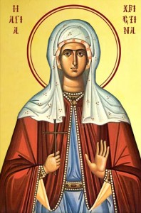 Großmartyrerin Christina, Philosoph, Bekenner und Martyrer Athinagoras