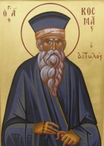 Martyrerpriester Eftychís, Kosmas der Ätolier, Übertragung der Reliquien des Dionysios von Aegina