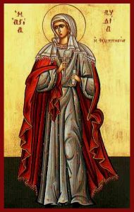 Martyrer Thallelaios, Lydia von Philippi